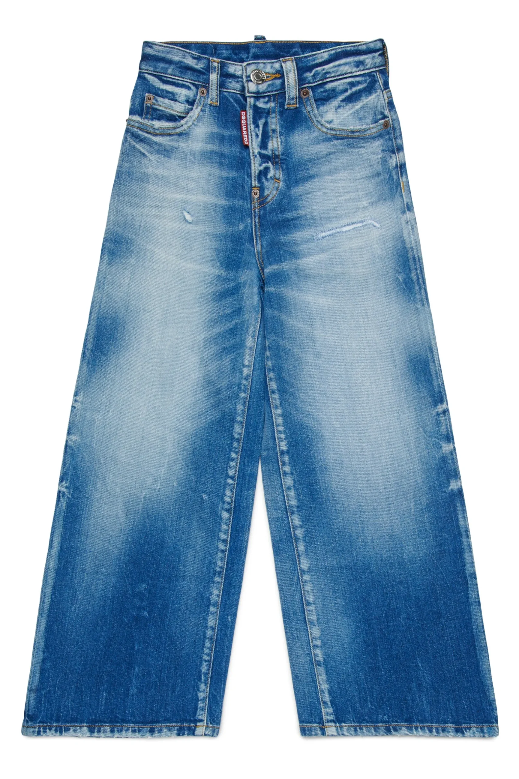 DSQUARED2 Jeans boyfriend effetto bleached - Traveller | Bambino Jeans | Denim-Mania
