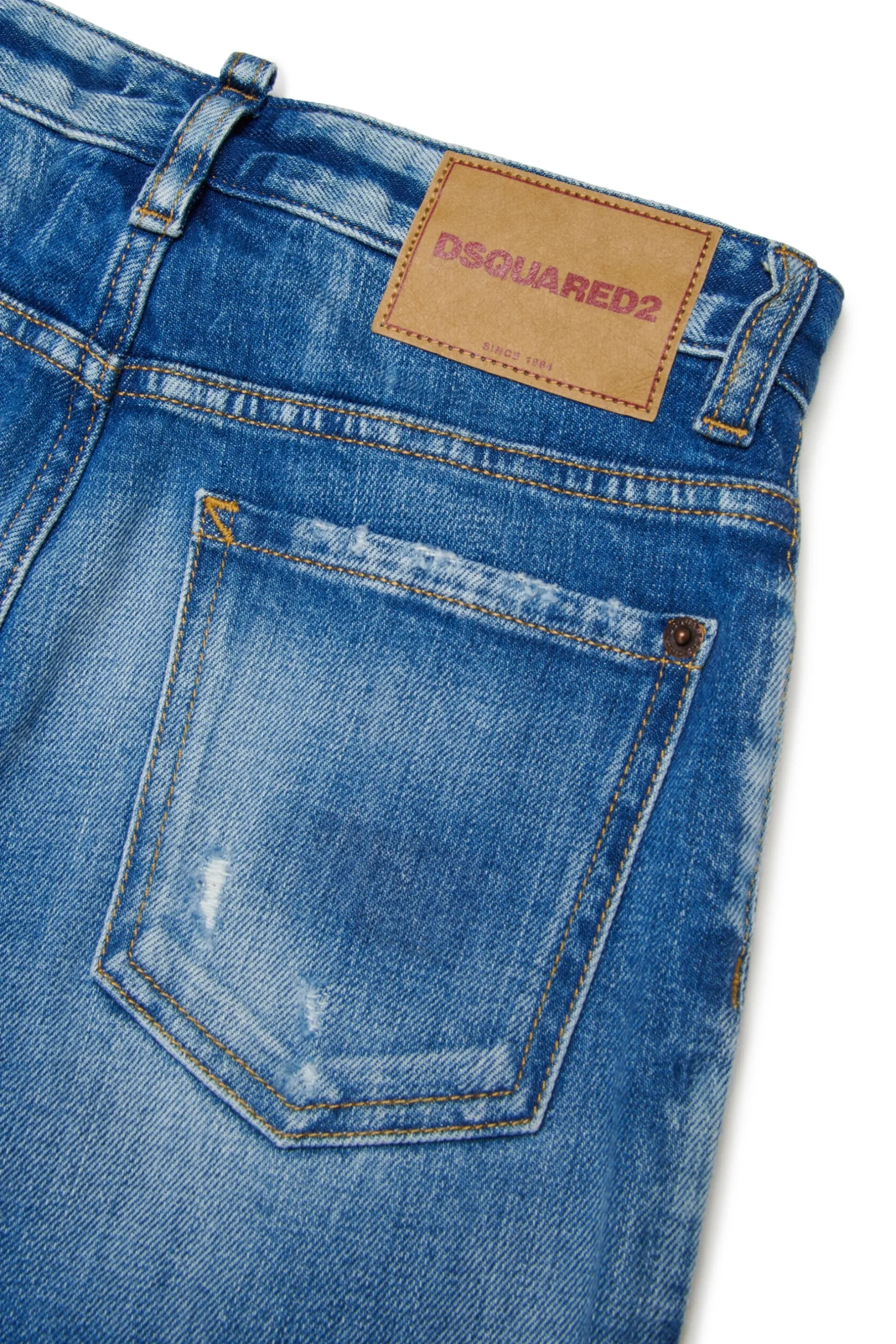 DSQUARED2 Jeans boyfriend effetto bleached - Traveller | Bambino Jeans | Denim-Mania