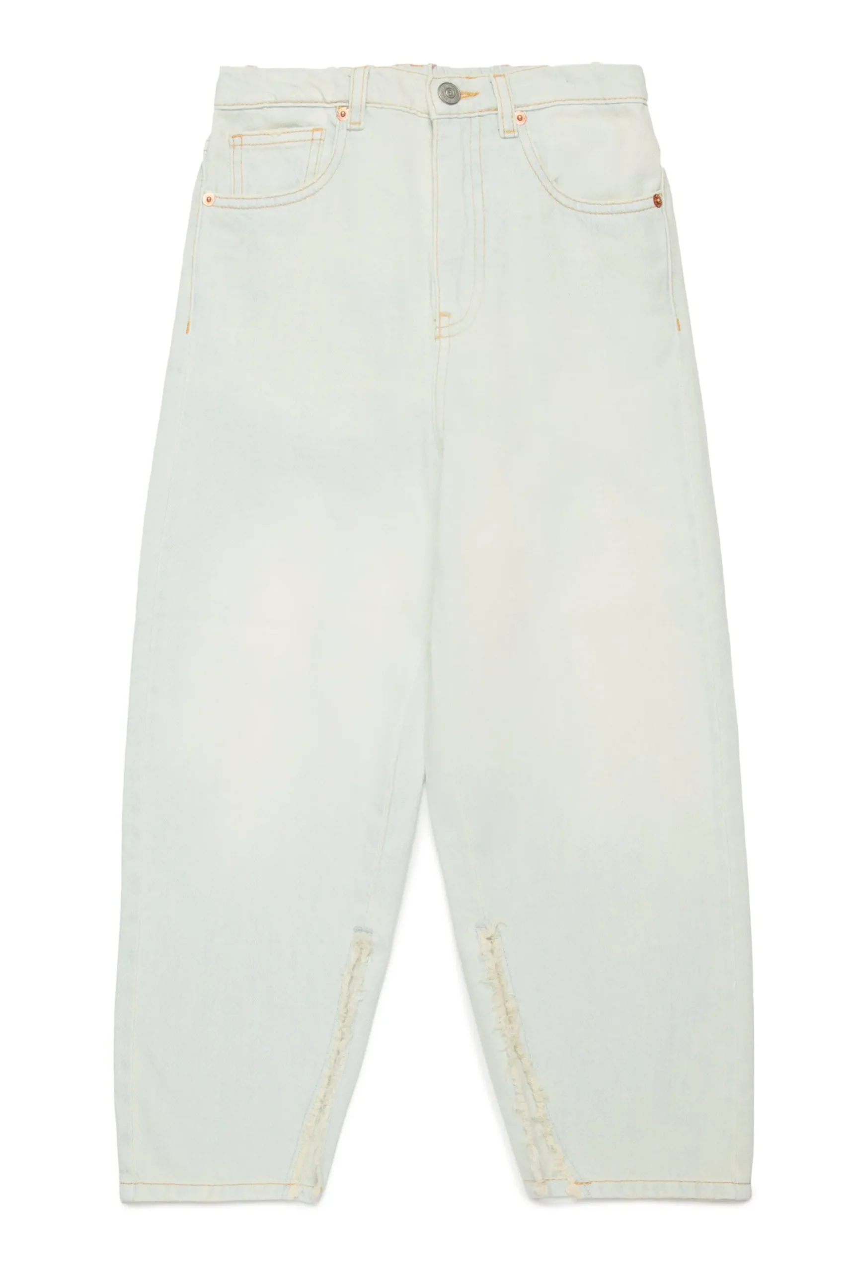 MM6 MAISON MARGIELA Jeans chiaro effetto vissuto con splits | Bambino Jeans | Denim-Mania