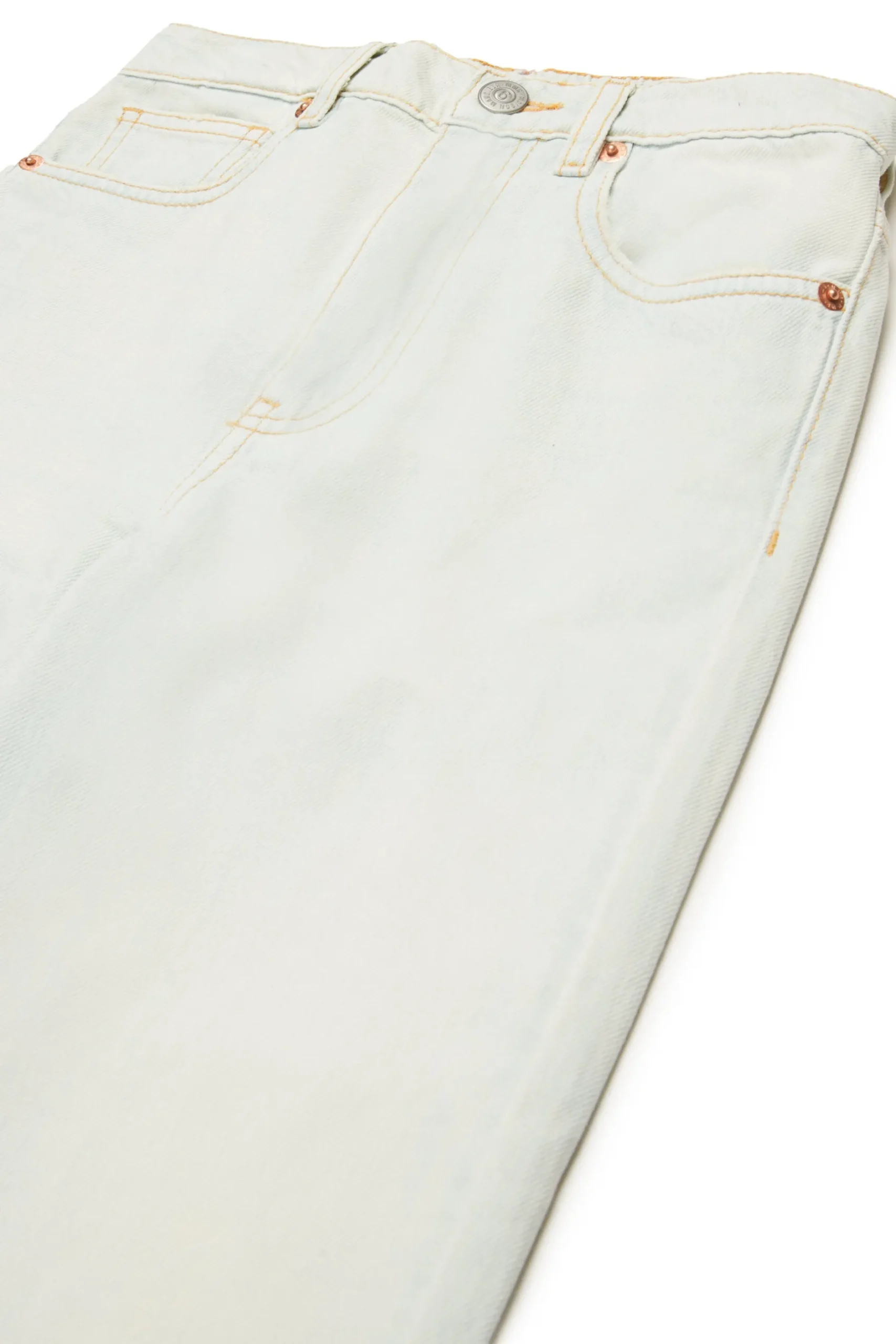 MM6 MAISON MARGIELA Jeans chiaro effetto vissuto con splits | Bambino Jeans | Denim-Mania
