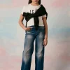 DIESEL Jeans flare blu medio con strappi - 1978 | Bambino Jeans | Denim-Mania