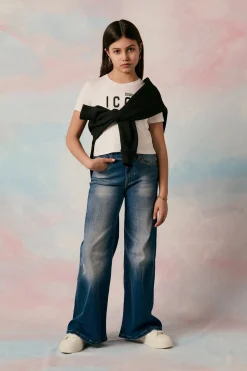 DIESEL Jeans flare blu medio con strappi - 1978 | Bambino Jeans | Denim-Mania