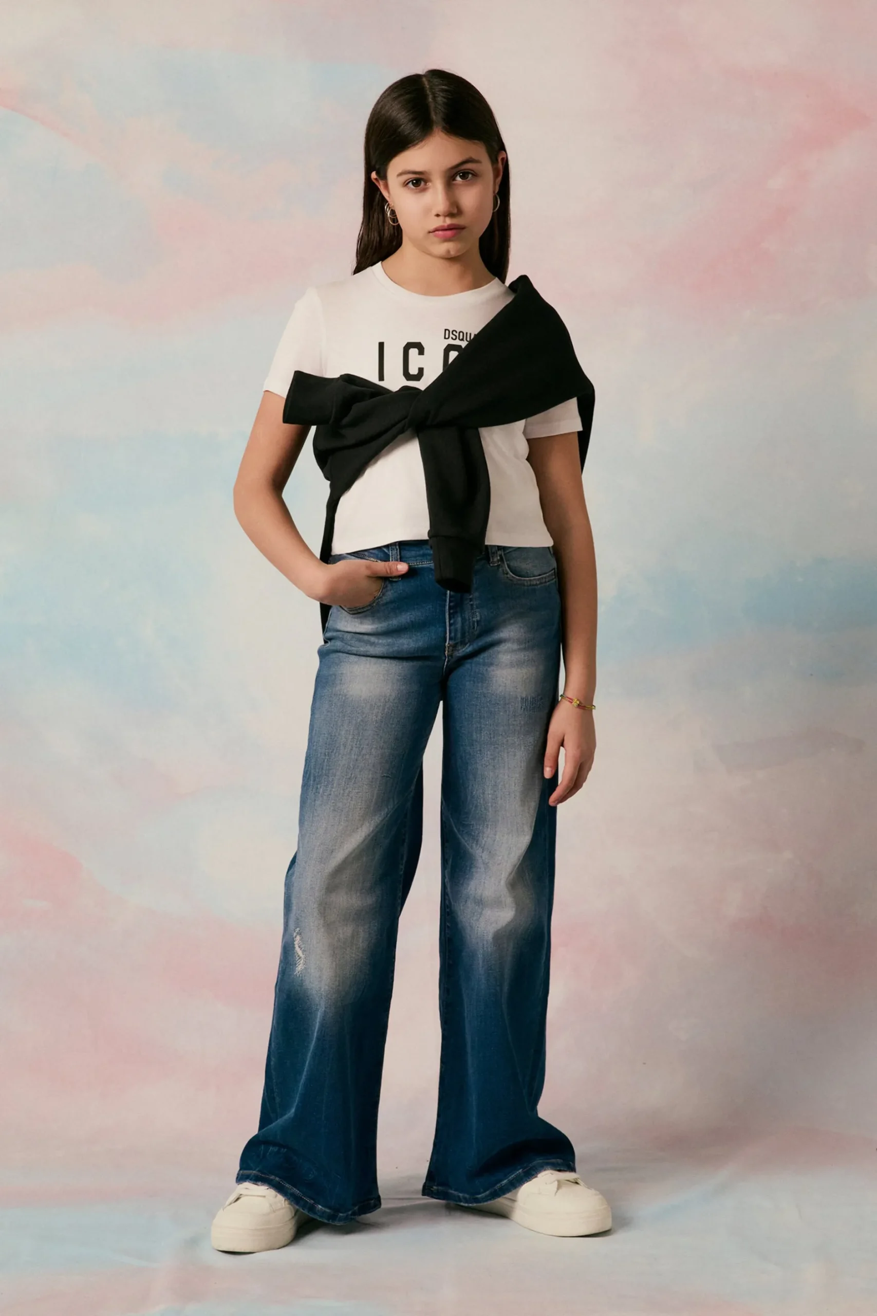 DIESEL Jeans flare blu medio con strappi - 1978 | Bambino Jeans | Denim-Mania