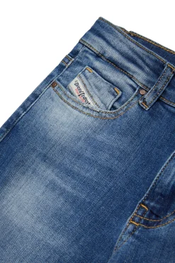 DIESEL Jeans flare blu medio con strappi - 1978 | Bambino Jeans | Denim-Mania