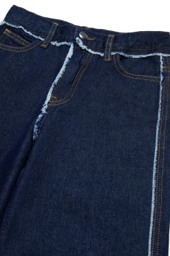 MARNI Jeans scuro con dettagli sfrangiati | Bambino Jeans | Party Looks