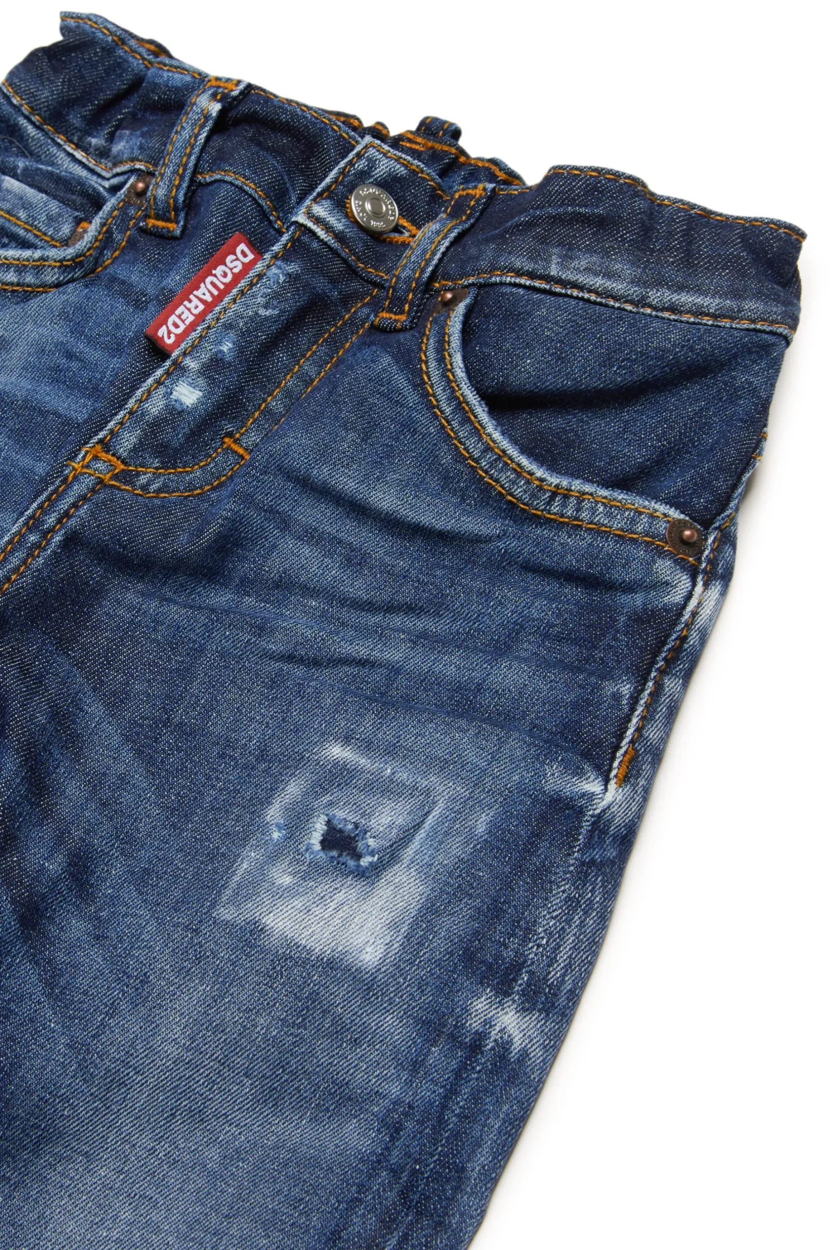 DSQUARED2 Jeans scuro con rotture | Bambino Denim-Mania | Denim-Mania