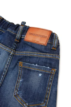 DSQUARED2 Jeans scuro con rotture | Bambino Denim-Mania | Denim-Mania