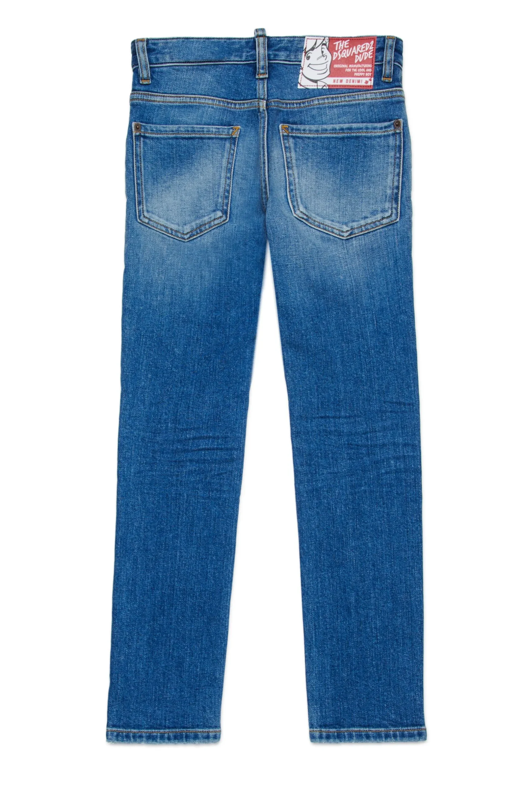 DSQUARED2 Jeans skinny blu medio con abrasioni - Cool Guy | Bambino Denim-Mania | Denim-Mania