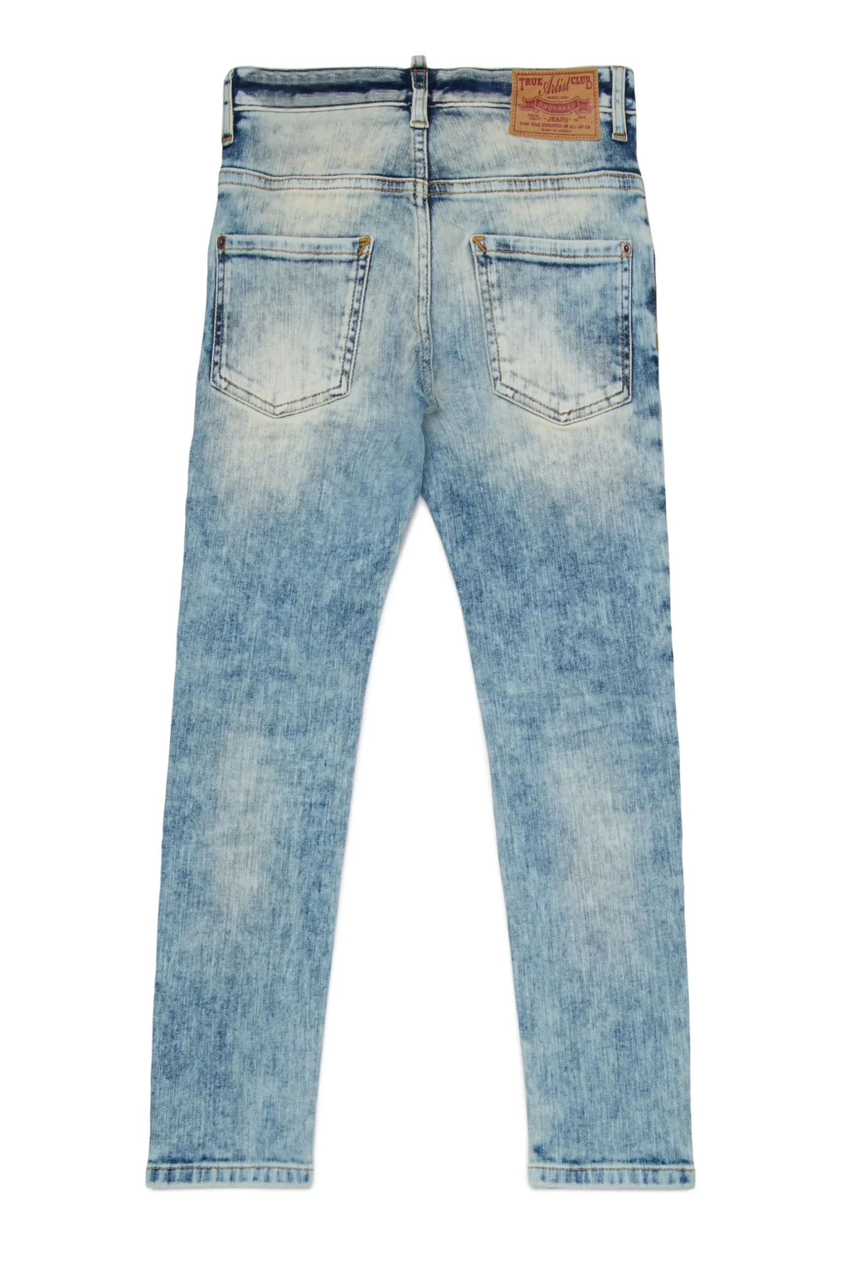 DSQUARED2 Jeans skinny effetto marmorizzato - Skater | Bambino Denim-Mania | Denim-Mania