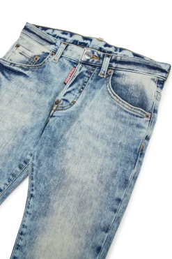 DSQUARED2 Jeans skinny effetto marmorizzato - Skater | Bambino Denim-Mania | Denim-Mania