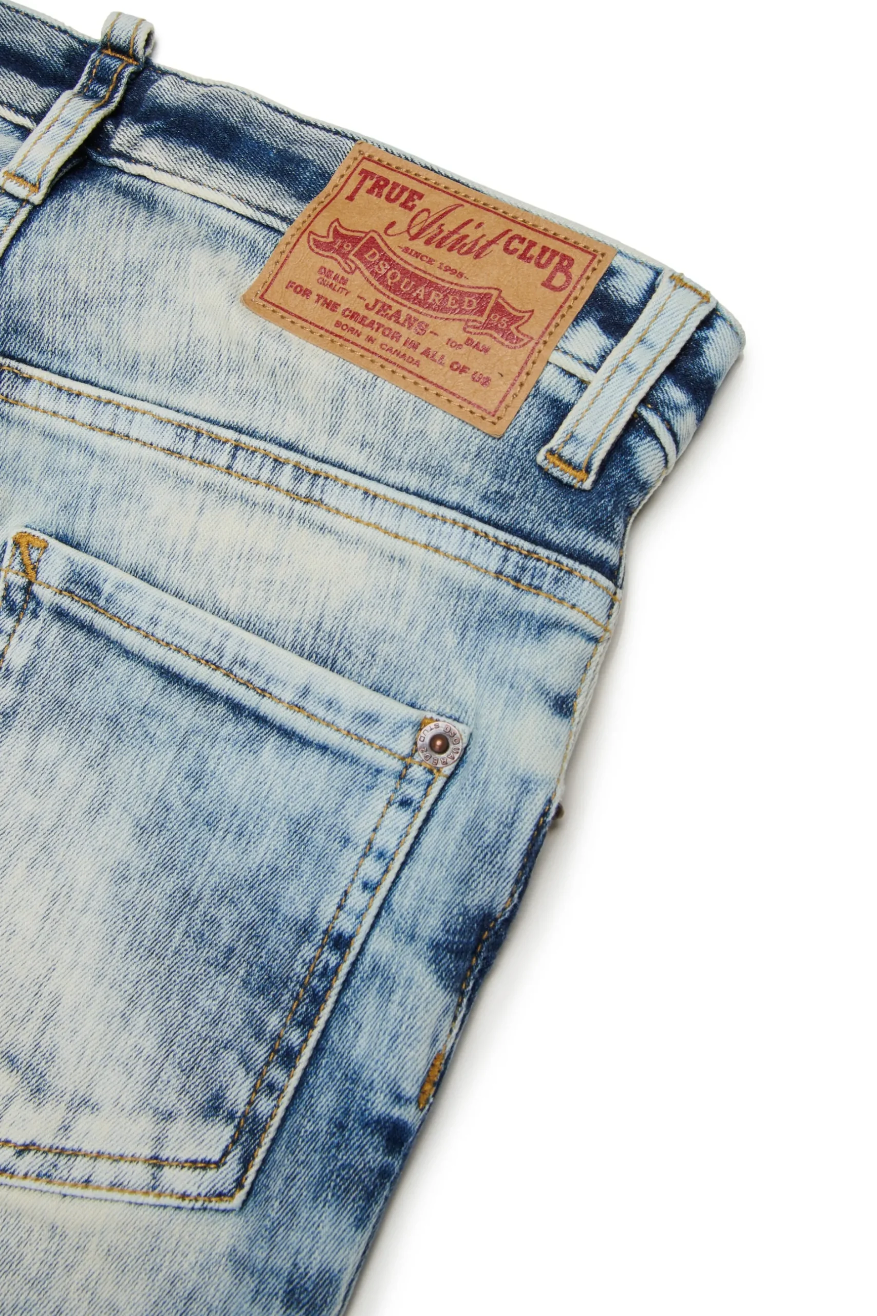 DSQUARED2 Jeans skinny effetto marmorizzato - Skater | Bambino Denim-Mania | Denim-Mania