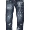 DSQUARED2 Jeans skinny nero effetto destroyed - Twist | Bambino Denim-Mania | Denim-Mania