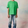 DSQUARED2 Jeans straight blu medio con rotture - Boss 10 | Bambino Jeans | Denim-Mania