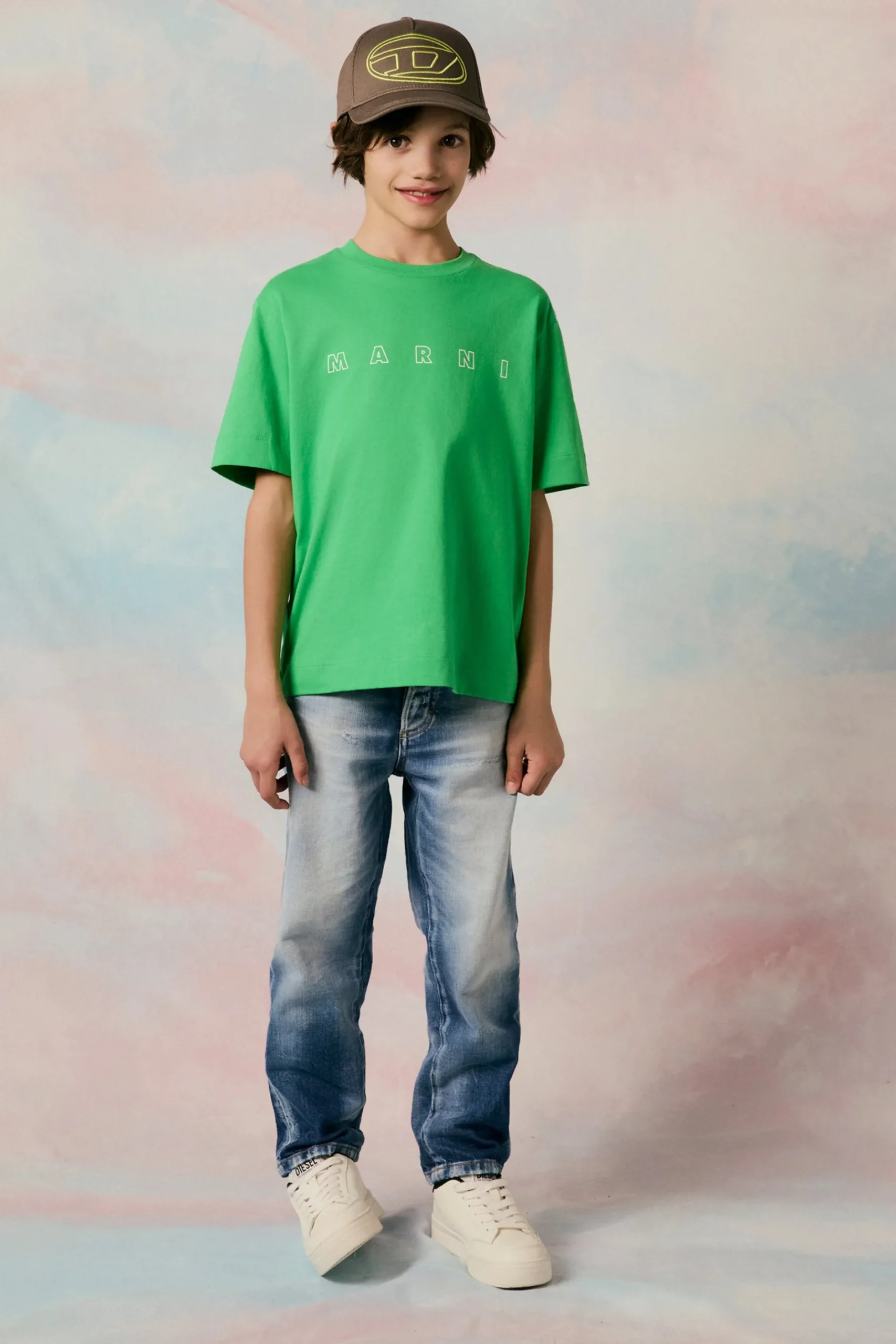 DSQUARED2 Jeans straight blu medio con rotture - Boss 10 | Bambino Jeans | Denim-Mania