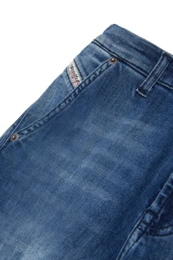 DIESEL Jeans straight blu medio con strappi - D-Fish | Bambino Denim-Mania | Denim-Mania