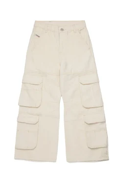 DIESEL Jeans straight cargo in misto lino - D-Argjx | Bambino Jeans | Denim-Mania