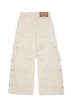 DIESEL Jeans straight cargo in misto lino - D-Argjx | Bambino Jeans | Denim-Mania