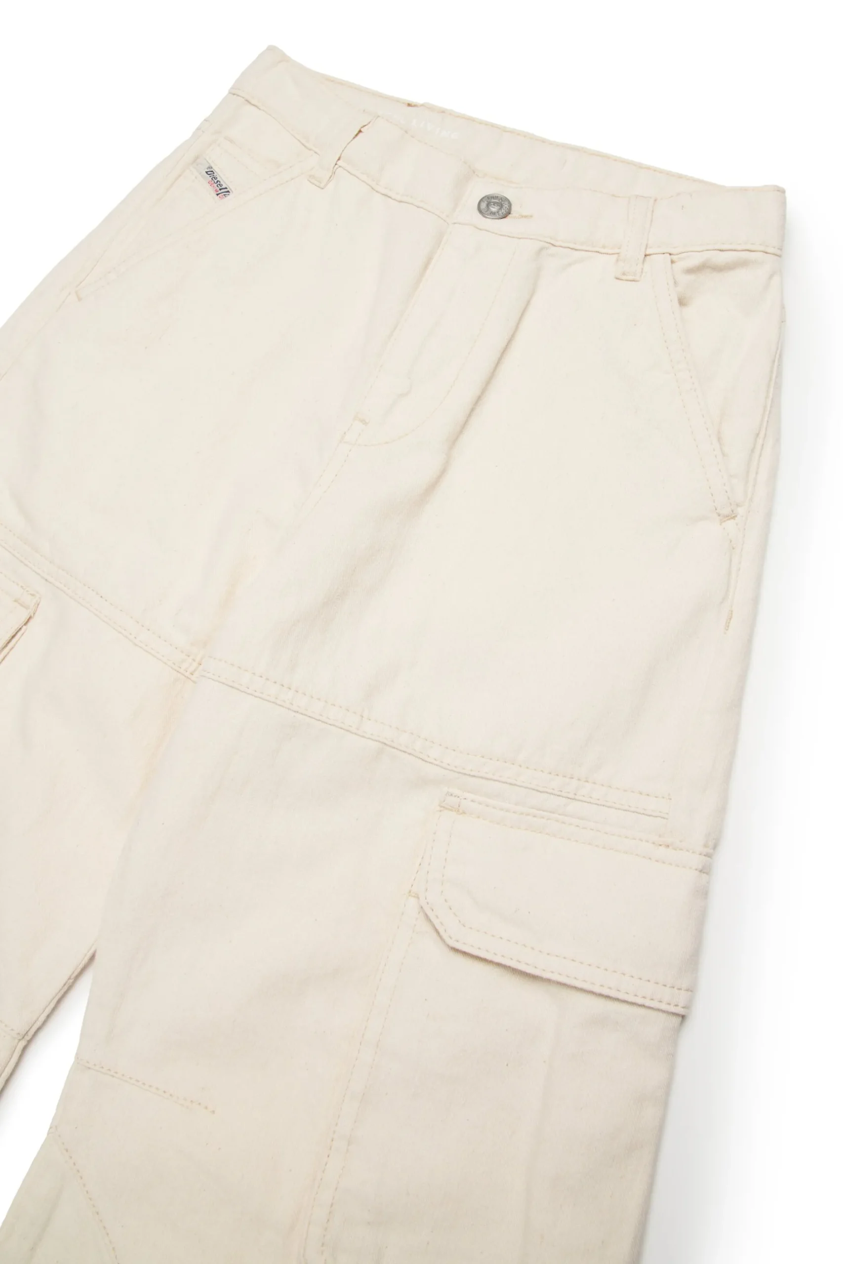 DIESEL Jeans straight cargo in misto lino - D-Argjx | Bambino Jeans | Denim-Mania