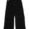DIESEL Jeans straight cargo nero - D-Argjx | Bambino Jeans | Denim-Mania