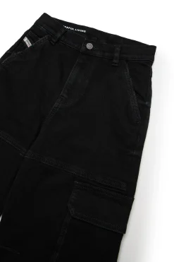 DIESEL Jeans straight cargo nero - D-Argjx | Bambino Jeans | Denim-Mania