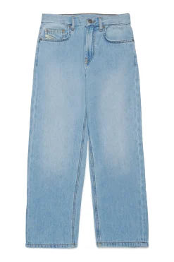 DIESEL Jeans straight chiaro con maxi patch - 2001 D-Macro | Bambino Oval D By Diesel | Oval D By Diesel