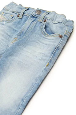 DIESEL Jeans straight chiaro con abrasioni - D-Jools-B | Bambino Jeans | Denim-Mania