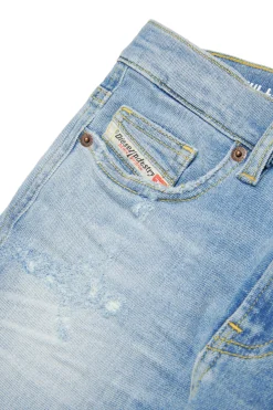 DIESEL Jeans straight chiaro con abrasioni - 2020 D-Viker | Bambino Denim-Mania | Denim-Mania