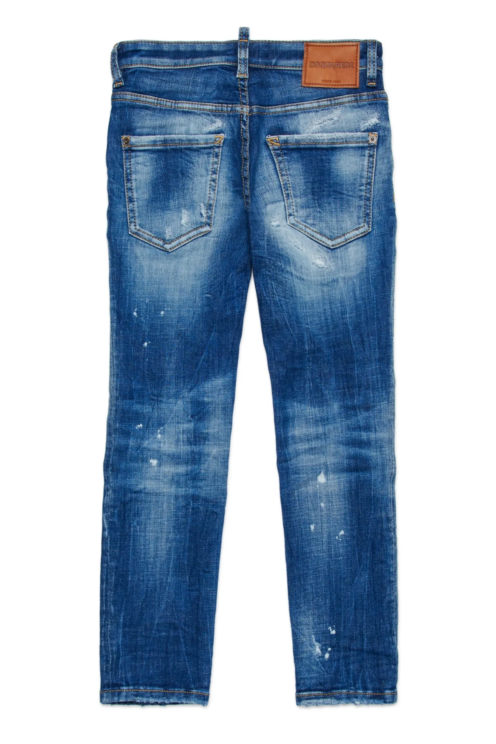 DSQUARED2 Jeans straight con rotture e macchie - Clement | Bambino Jeans | Denim-Mania