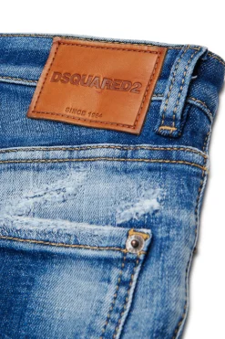 DSQUARED2 Jeans straight con rotture e macchie - Clement | Bambino Jeans | Denim-Mania