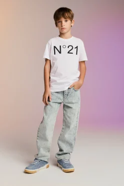 N°21 Jeans straight effetto marmorizzato | Bambino Jeans | Denim-Mania