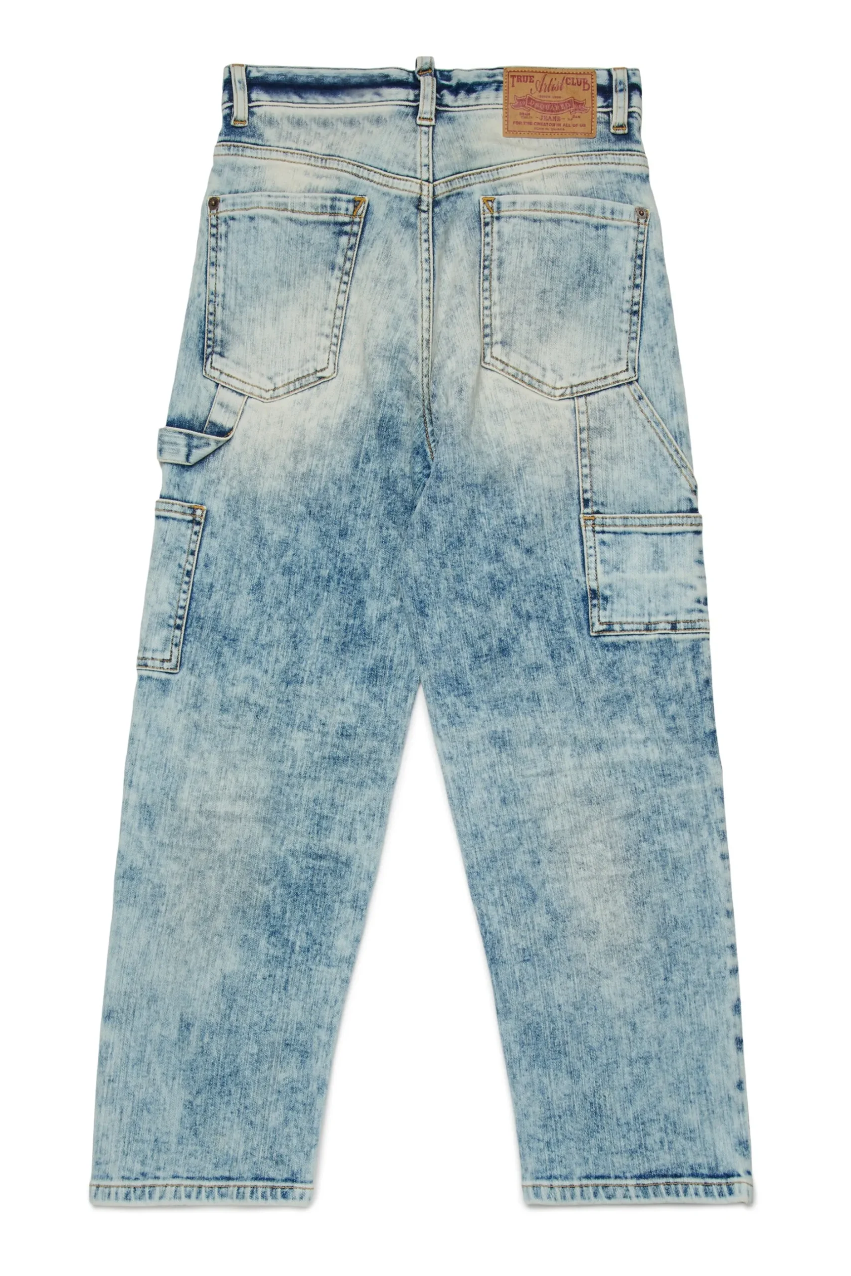 DSQUARED2 Jeans straight effetto marmorizzato - Loose | Bambino Denim-Mania | Denim-Mania