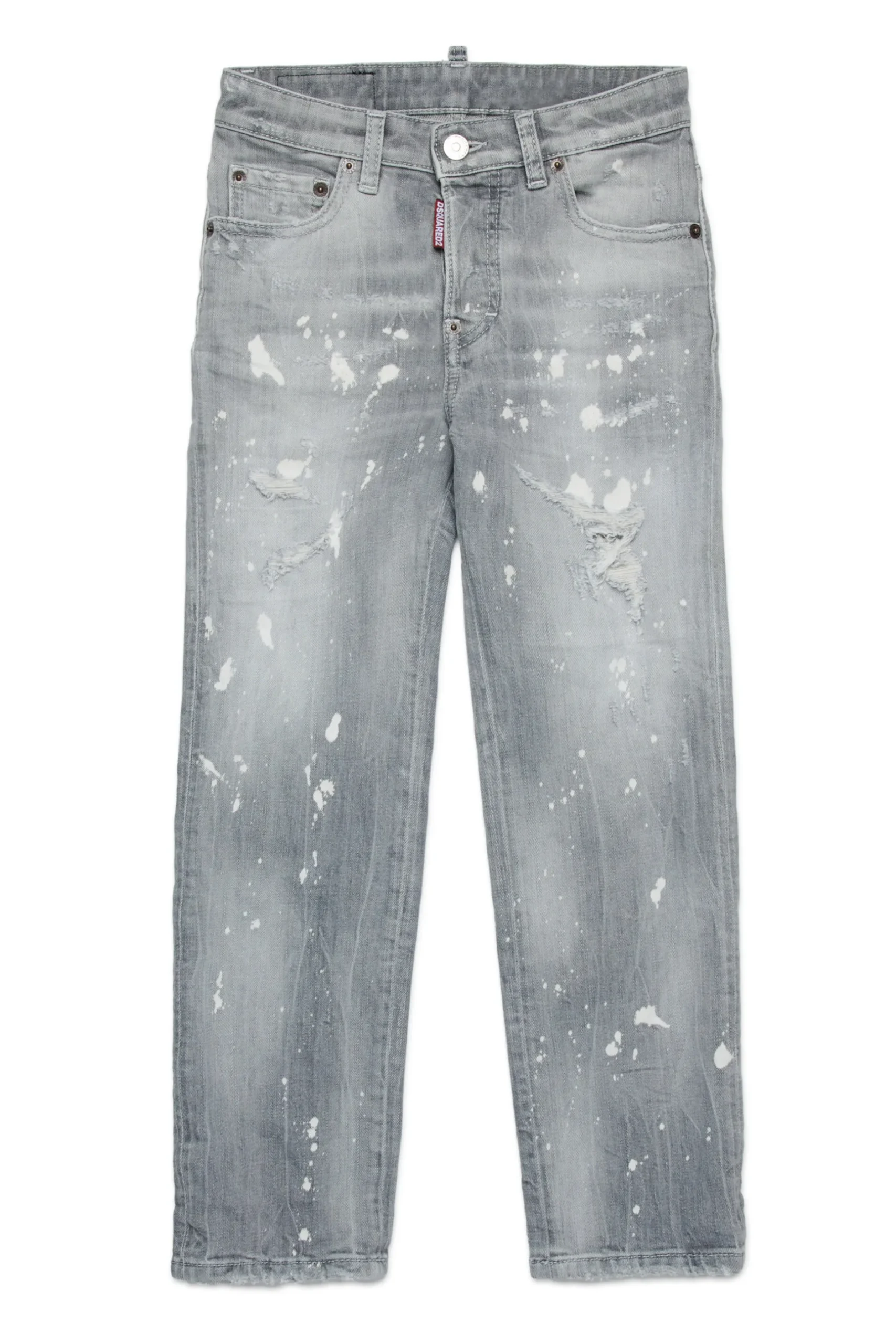 DSQUARED2 Jeans straight con color spots - 642 | Bambino Jeans | Denim-Mania