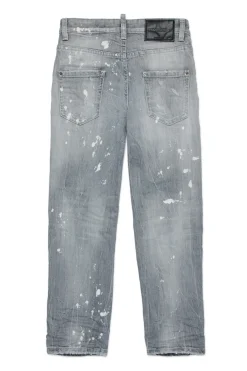 DSQUARED2 Jeans straight con color spots - 642 | Bambino Jeans | Denim-Mania