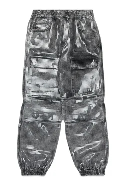 DIESEL Jeans straight nero con paillettes - Pmirt | Jeans