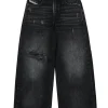 DIESEL Jeans straight nero con strappi - D-Argjx | Bambino Jeans | Denim-Mania