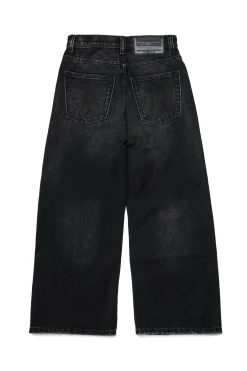 DIESEL Jeans straight nero con strappi - D-Argjx | Bambino Jeans | Denim-Mania