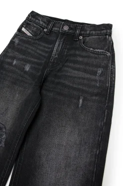 DIESEL Jeans straight nero con strappi - D-Argjx | Bambino Jeans | Denim-Mania