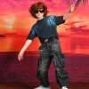 DIESEL Jeans straight nero sfumato - D-Fish | Bambino Denim-Mania | Denim-Mania