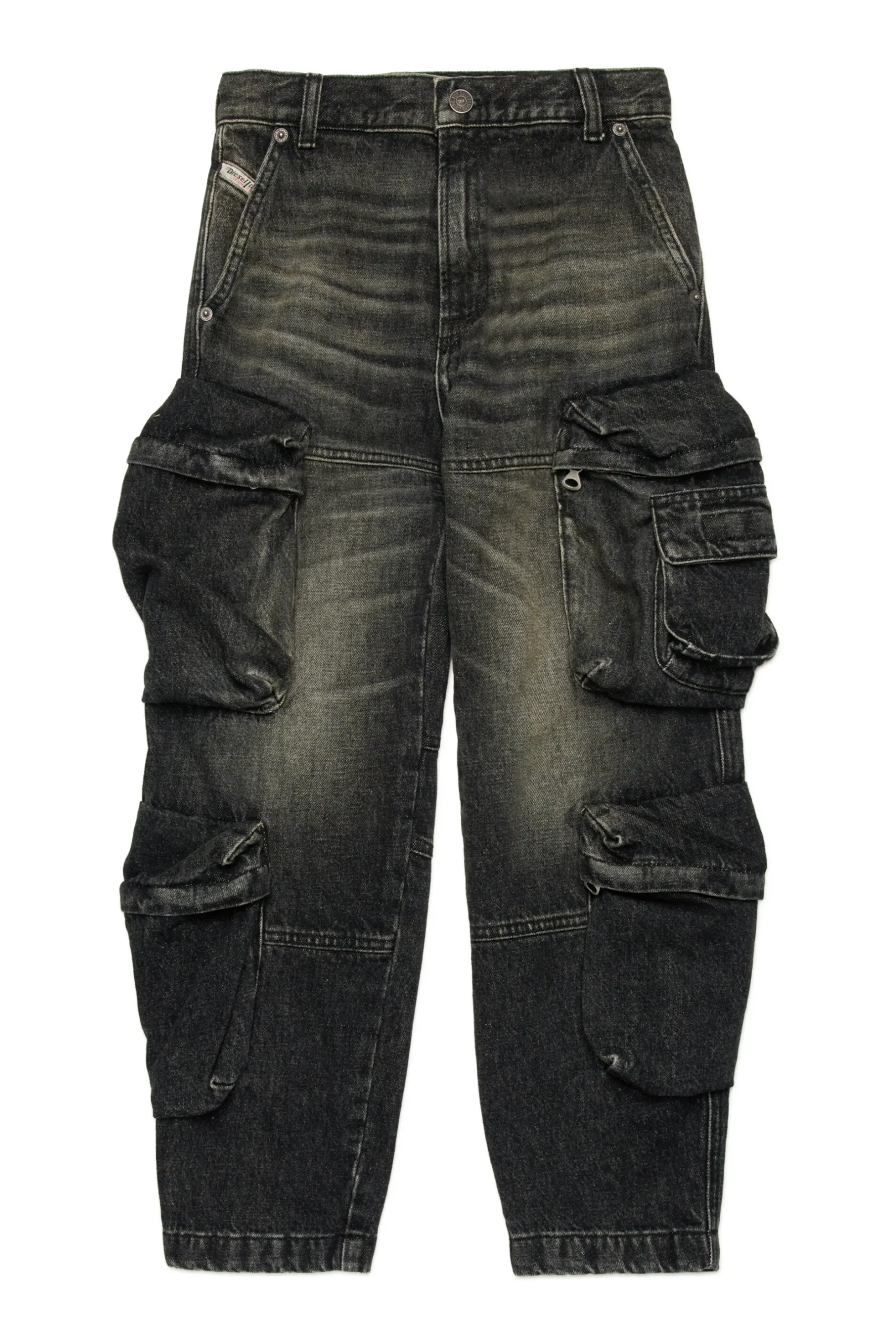 DIESEL Jeans straight nero sfumato - D-Fish | Bambino Denim-Mania | Denim-Mania