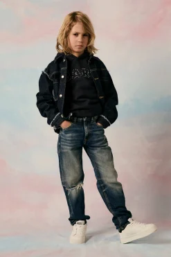 DIESEL Jeans straight scuro con strappi - 2010 | Bambino Denim-Mania | Denim-Mania