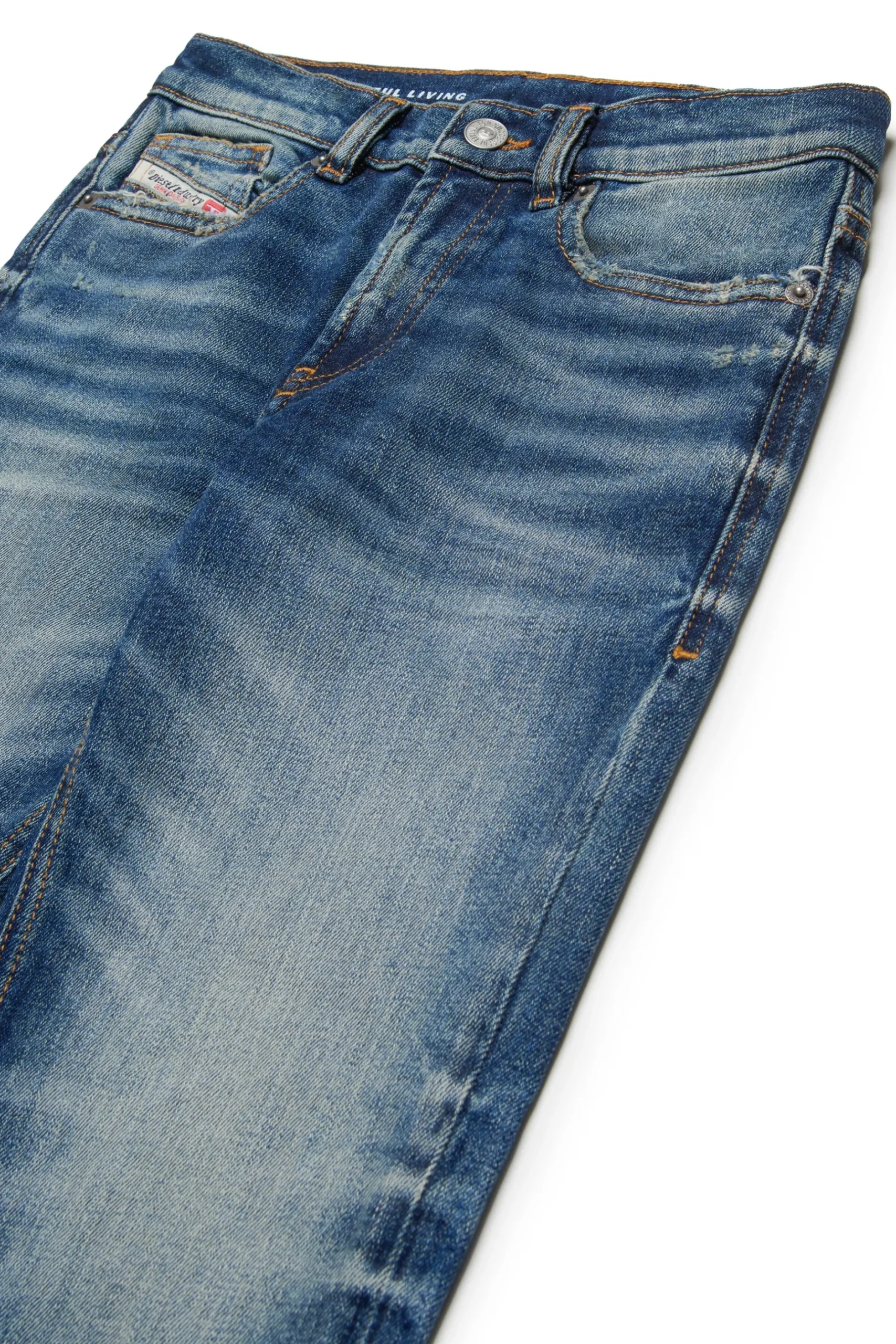 DIESEL Jeans straight scuro con strappi - 2010 | Bambino Denim-Mania | Denim-Mania