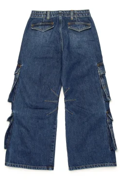 DIESEL Jeans straight scuro sfumato - D-Sire Cargo | Bambino Jeans | Denim-Mania