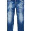 DSQUARED2 Jeans straight sfumato con macchie - Cool Girl | Bambino Jeans | Denim-Mania
