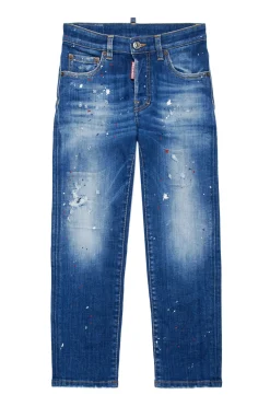 DSQUARED2 Jeans straight sfumato con macchie - 642 | Bambino Jeans | Denim-Mania
