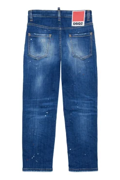 DSQUARED2 Jeans straight sfumato con macchie - 642 | Bambino Jeans | Denim-Mania