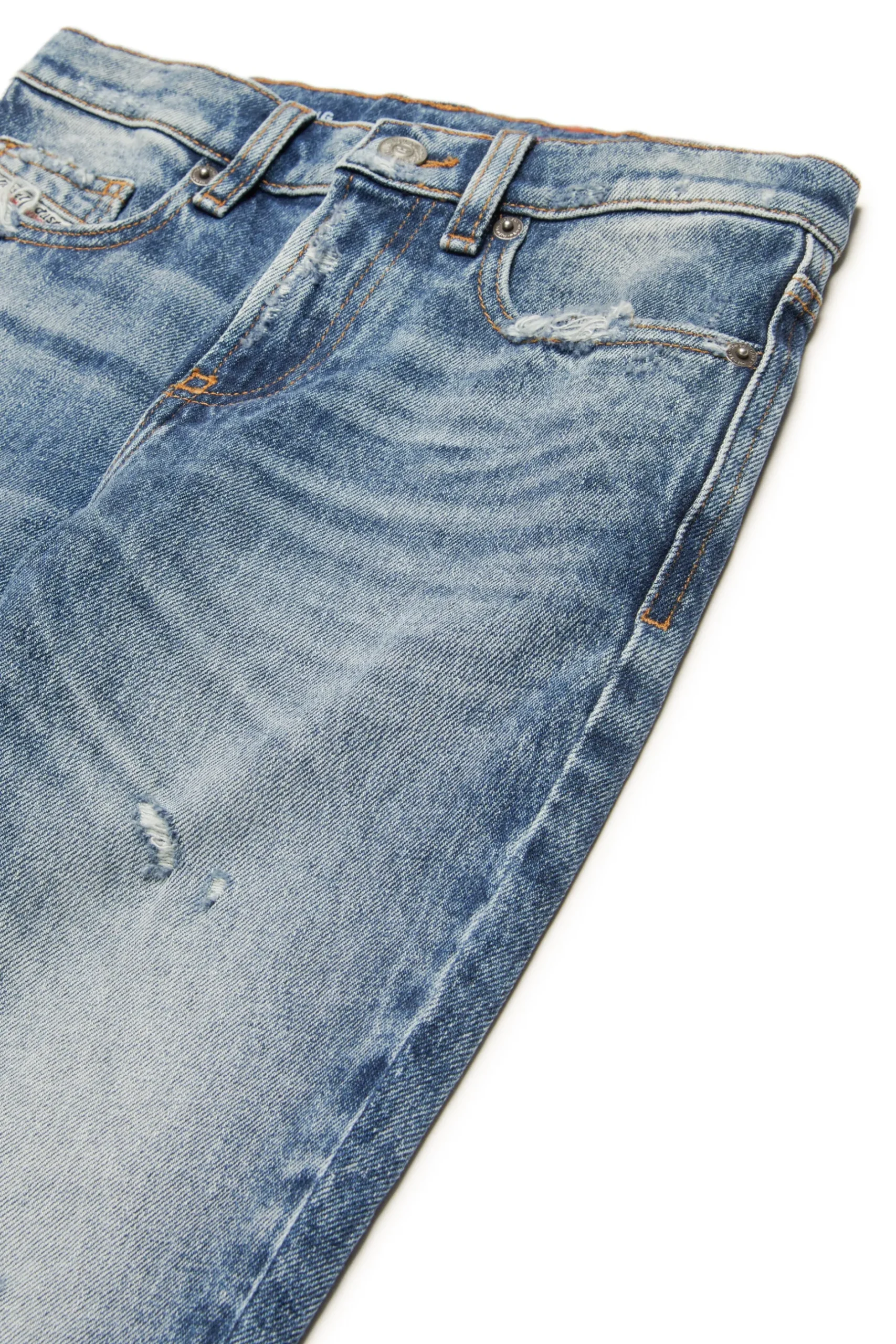 DIESEL Jeans straight sfumato con abrasioni - 2020 D-Viker | Bambino Denim-Mania | Denim-Mania