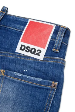 DSQUARED2 Jeans straight sfumato con macchie - 642 | Bambino Jeans | Denim-Mania