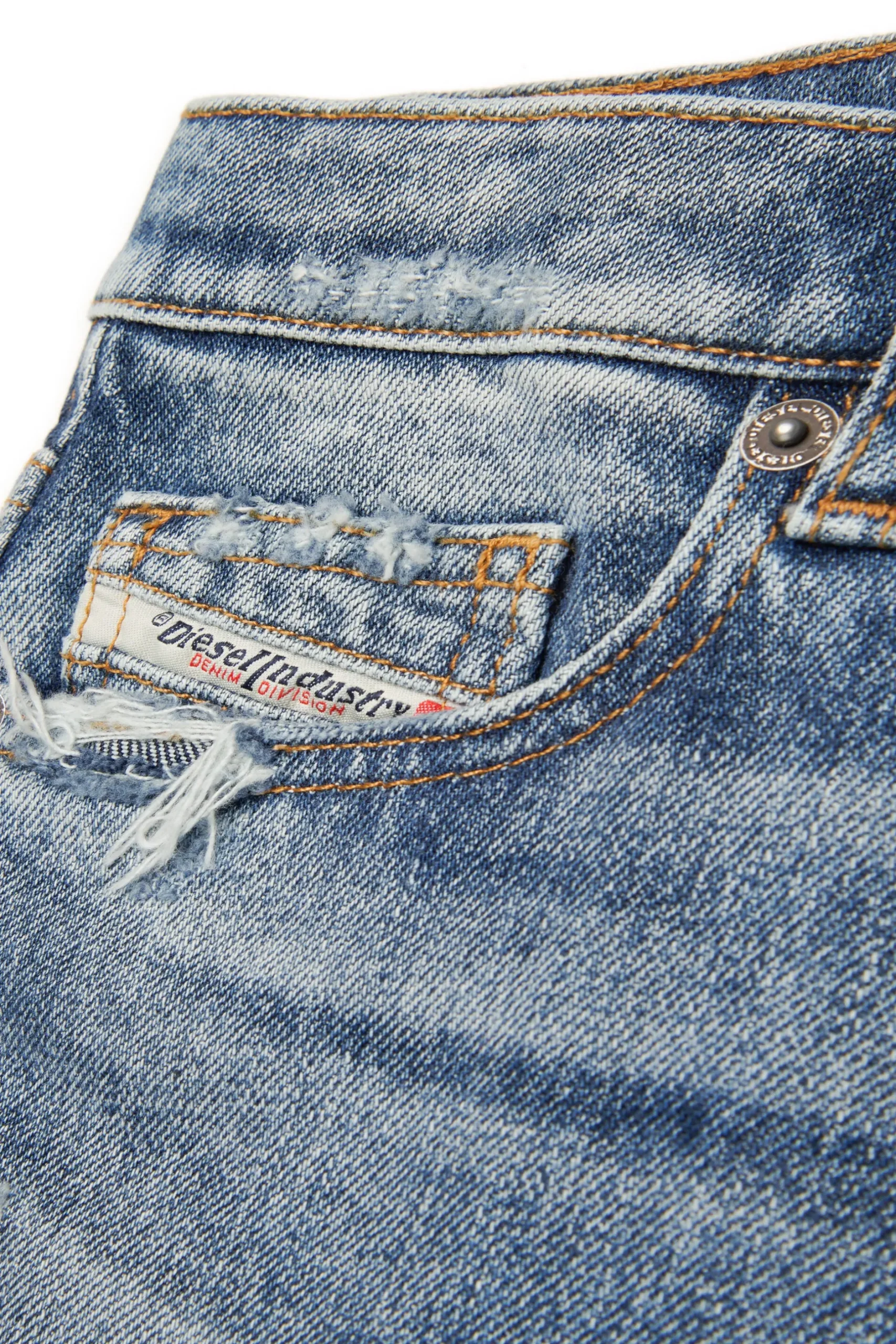 DIESEL Jeans straight sfumato con abrasioni - 2020 D-Viker | Bambino Denim-Mania | Denim-Mania
