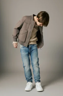 DIESEL Jeans straight sfumato con abrasioni - 2020 D-Viker | Bambino Denim-Mania | Denim-Mania