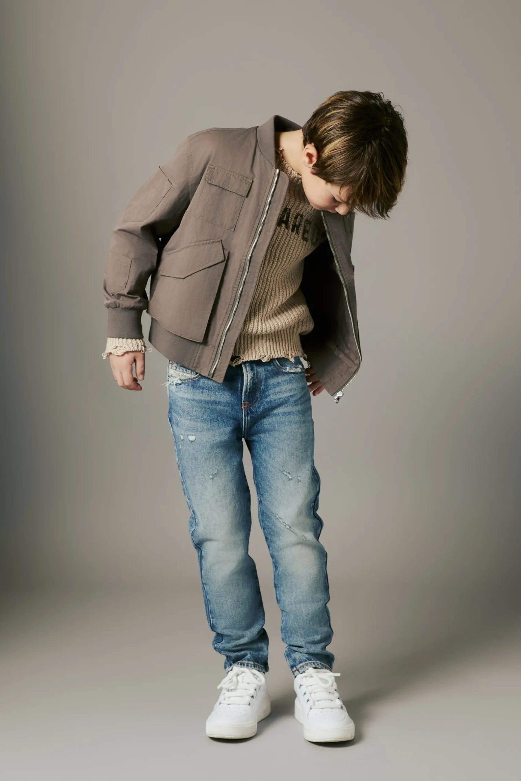 DIESEL Jeans straight sfumato con abrasioni - 2020 D-Viker | Bambino Denim-Mania | Denim-Mania